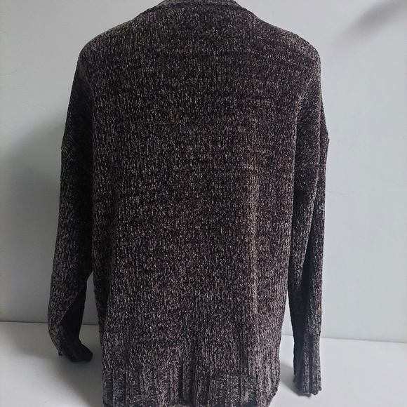 7 Seven for All Man Kind‎ Brown Pullover Chenille Sweater Chunky Knit L Oversize - Picture 2 of 8